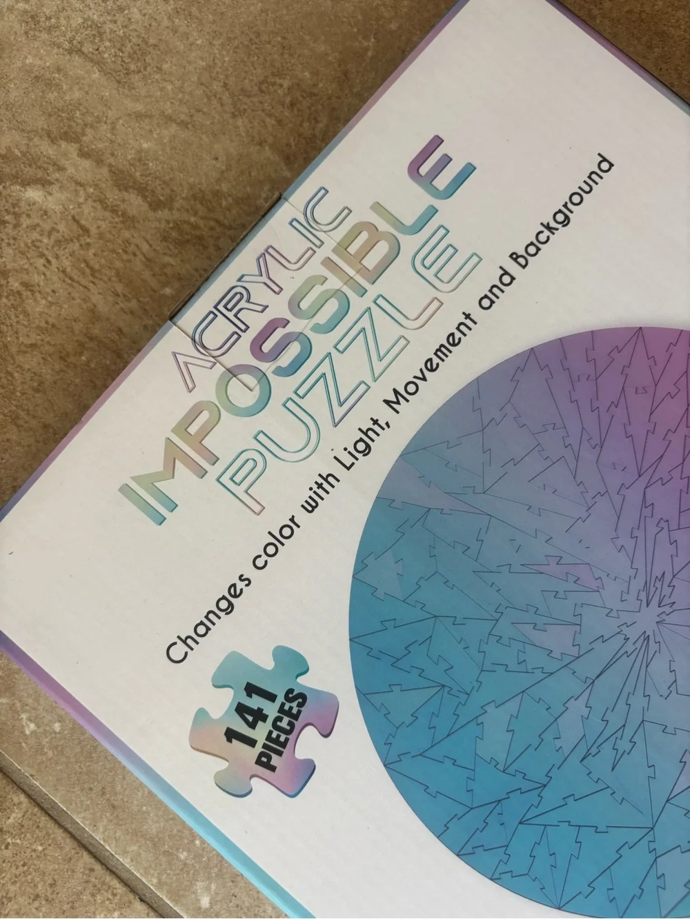Acrylic Impossible Puzzle - Iridescent 141-Piece Puzzle NEW unopened